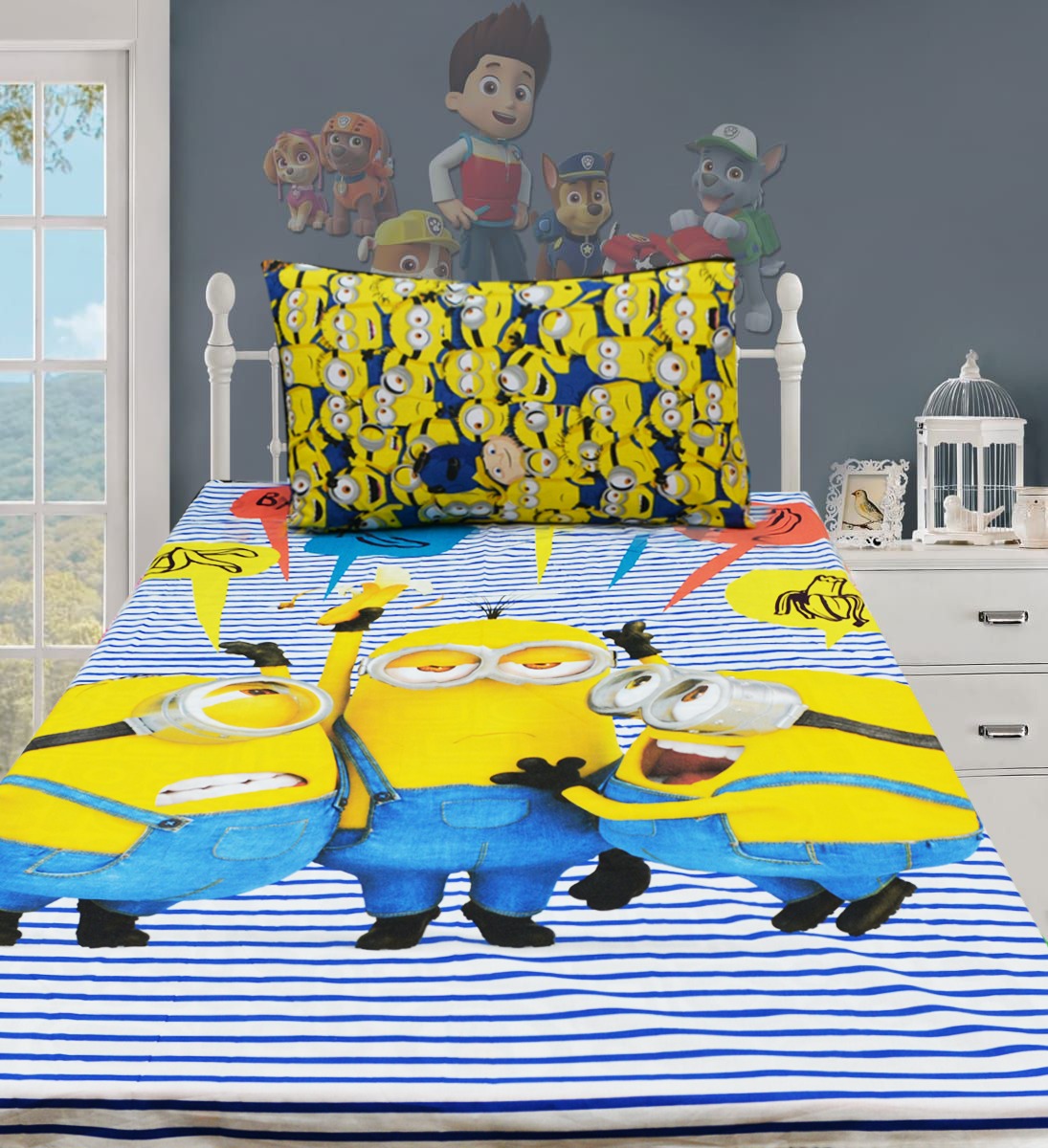 Kids Bed Sheet - Minions