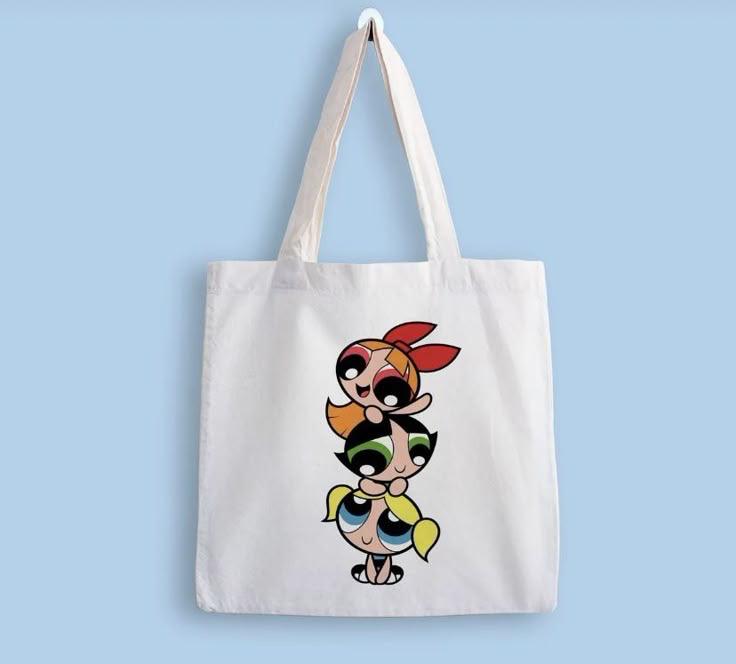 Power Puff Girls Canvas Tote