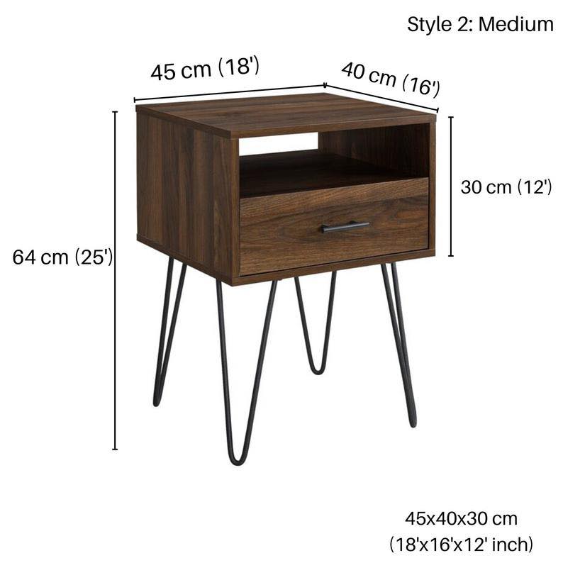 Rustic Side Living Lounge Center Side Hairpin Table - waseeh.com