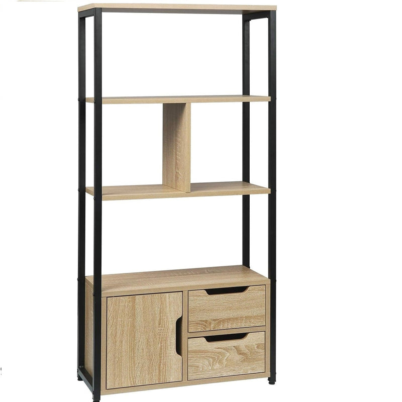 Woltu Kitchen Lounge Living Drawing Room Bookcase Cabinet Storage Rack