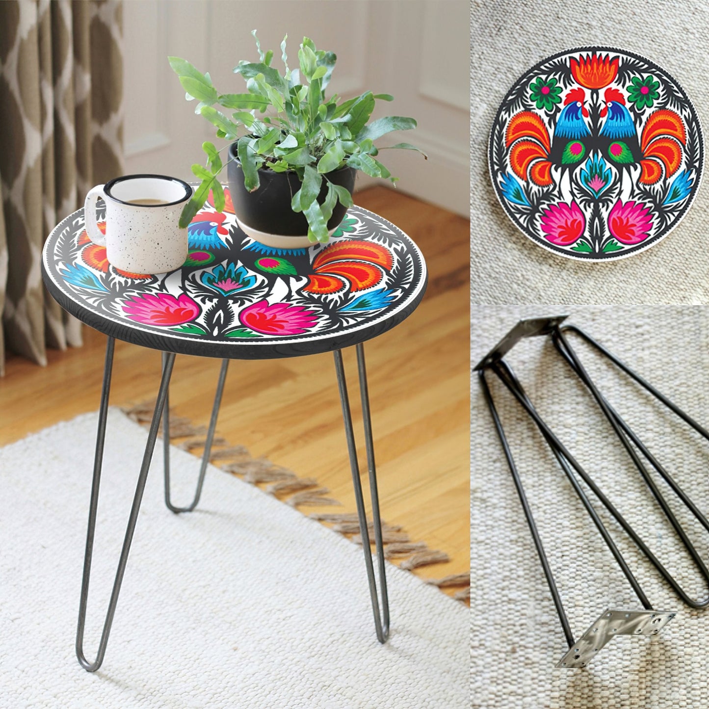 The Roosters Hairpin Table