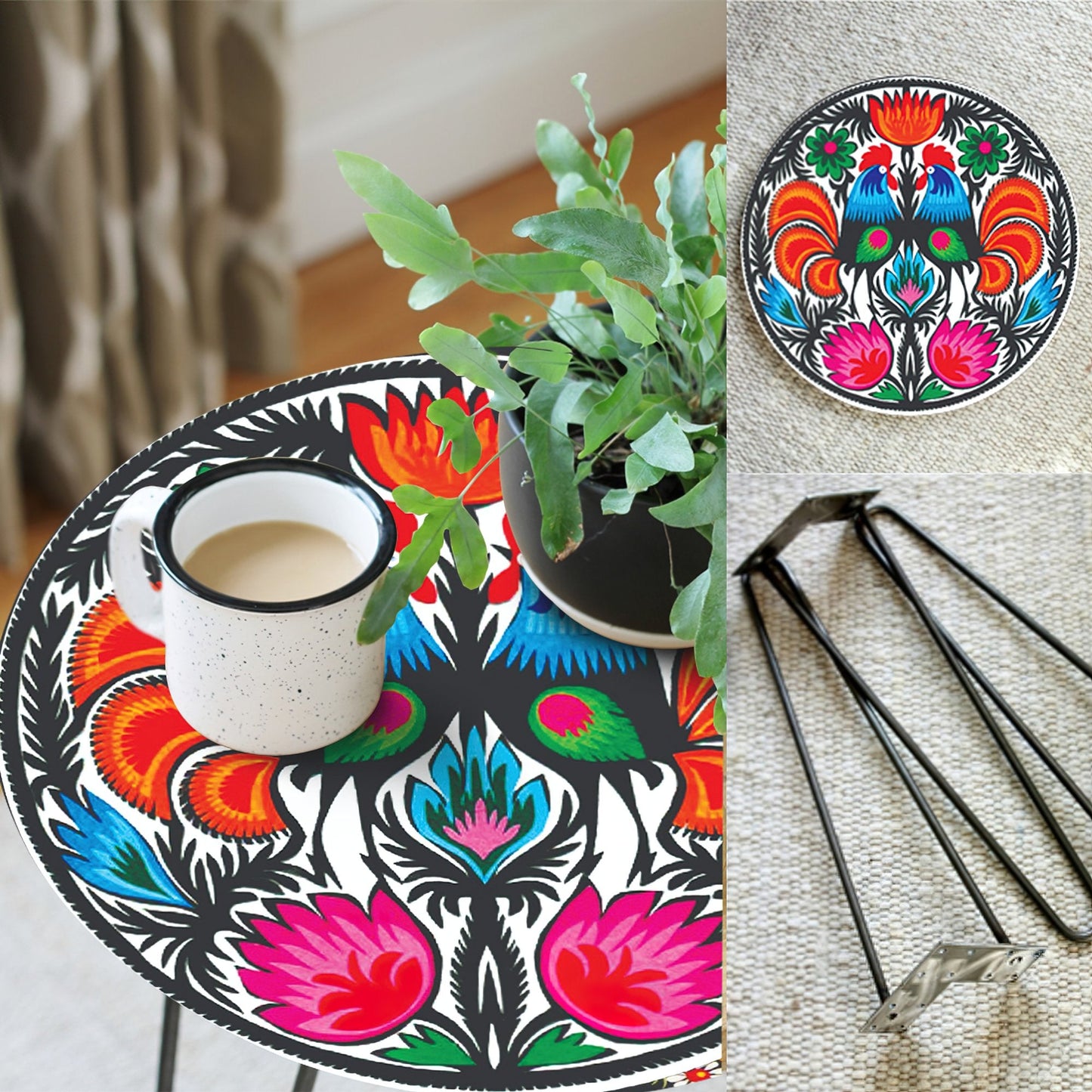 The Roosters Hairpin Table
