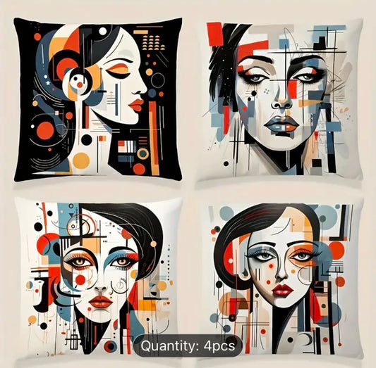 Glitch Doll Cushion Covers Pack Of 4