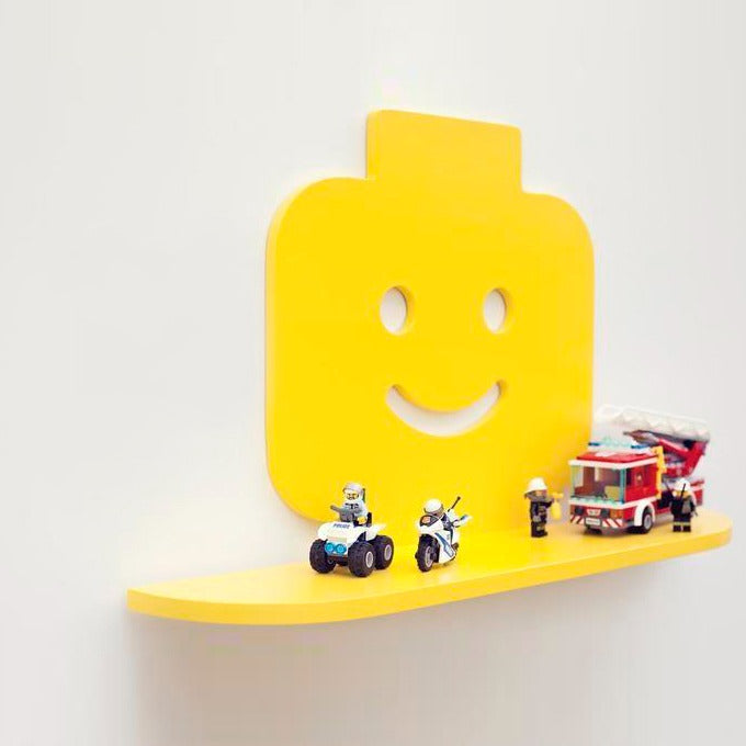 Smiley Kids Bedroom Floating Organizer Shelve Decor - waseeh.com