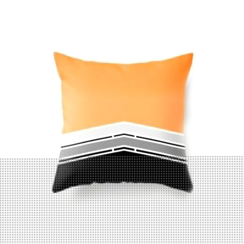 Orange Geometric Cushion Cover Pack of 5