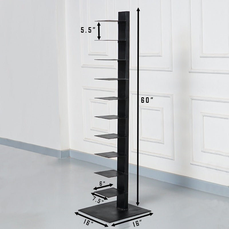 Classic Vertical Living Bedroom Bookcase Shelve Rack Decor (10 Tier) - waseeh.com