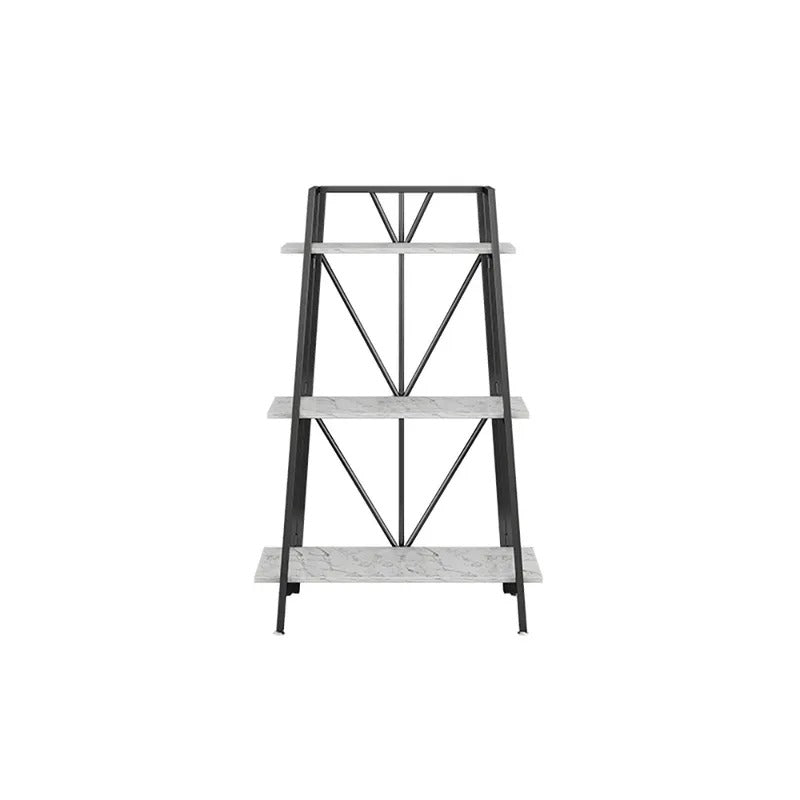 Carnation Modern Ladder Living Drawing Room Freestanding Bookcase shelve Rack - waseeh.com