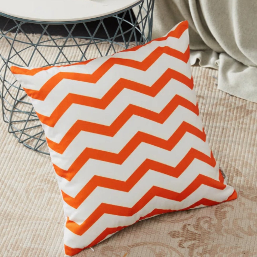 Geometric Canvas Indoor Pack of 6 (Orange)