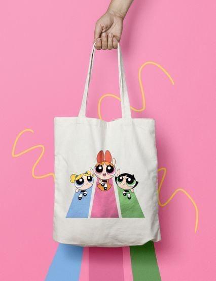 Power Puff Girls Canvas Tote