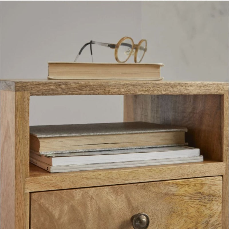 Narrow Beside Organizer Drawer Side Table - waseeh.com